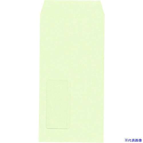 ■キングコーポ 長形3号 窓明封筒 No.40ウグイス 枠ナシ1000枚X1箱 120140(2167135)[法人限定][外直送元]