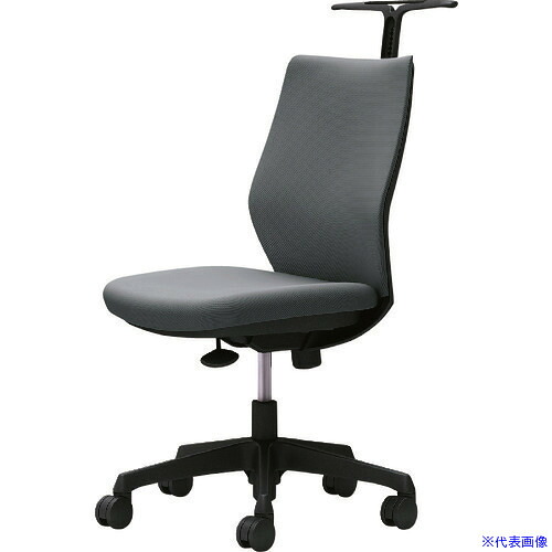 ■OKAMURA CG-M 肘無 背パッド ハンガー有 ブラックボディ ナイロンキャスター グレー CG18ZRFM37(2168484)[送料別途お見積り][法人限定][外直送]