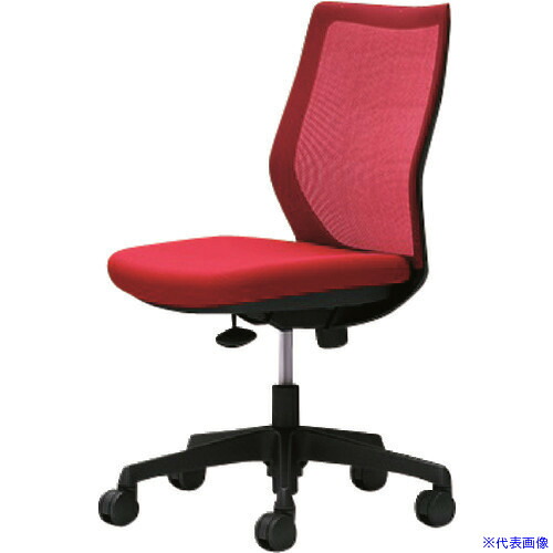 ■OKAMURA CG-M 肘無 背メッシュ ハンガー無 ブラックボディ ナイロンキャスター レッド CG11ZRFZK9(2168485)[送料別途お見積り][法人限定][外直送] 27,957円
