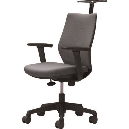 ■OKAMURA CG-M 可動肘 背パッド ハンガー有 ブラックボディ ナイロンキャスター グレー CG98ZRFM37(2168509)[送料別途お見積り][法人限定][外直送]