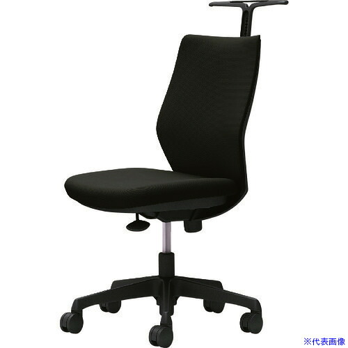 ■OKAMURA CG-M 肘無 背パッド ハンガー有 ブラックボディ ナイロンキャスター ブラック CG18ZRFM31(2168526)[送料別途お見積り][法人限定][外直送]
