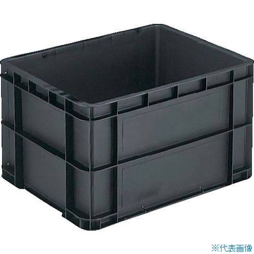 ■サンコー 導電性ボックス型コンテナー 207601 サンボックス#75-2M SK752MELBK(2175097)