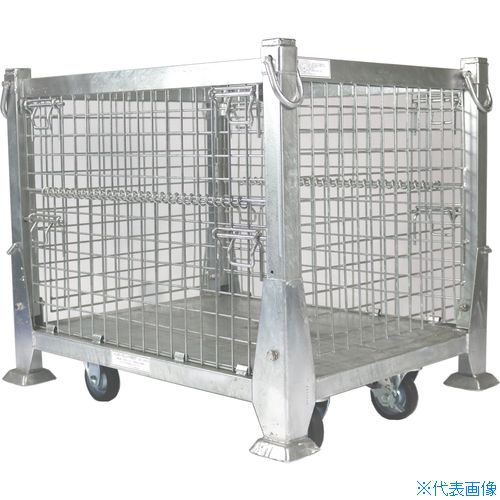 ■サンキン ハンガーパレット NEXT キャスター付 1000X800X940 SHG3S(2176879)[法人限定][直送元]