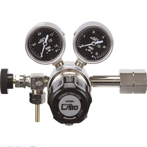 ■日酸TANAKA 分析・研究向け圧力調整器 S－LABOII 入口高圧用、ボンベ用LAB1－1425V QAN95975(2238034)[送料別途お見積り][法人限定][掲外取寄]