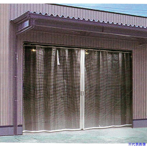 ■HINAKA 耐候ビニールカーテン約幅2MX丈2.7M HE5530B(2267862)[送料別途お見積り][法人限定][掲外取寄]｜セミプロＤＩＹ店ファースト