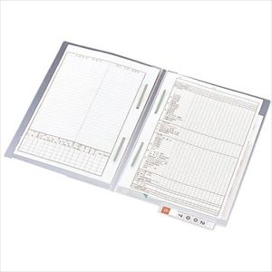 ■LIHIT カルテフォルダー ダブルファスナー付 (50枚入り) 乳白 B5 HK715U(2268081)[送料別途お見積り][法人限定][掲外取寄]