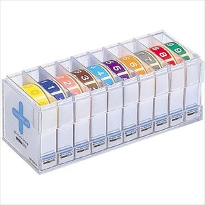 ■LIHIT カラーナンバーラベル M(ロールタイプ) 色込 HK753R(2274394)[送料別途お見積り][法人限定][掲外取寄]
