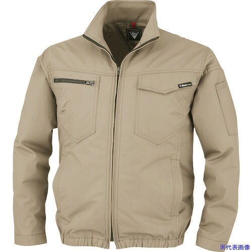 ■XEBEC 空調服制電長袖ブルゾンXE98012－81－M キャメル XE9801281M(2283456)[送料別途お見積り][法人限定][掲外取寄]