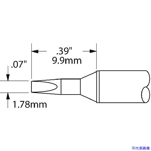 ■メトカル Metcal CVシリーズ チップカートリッジ CVC6CH0018S(2320790)[送料別途お見積り][法人限定][掲外取寄] 6,552円