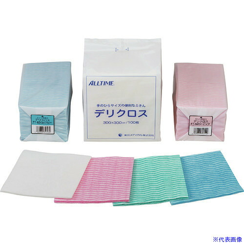 ■東京メディカル デリクロス 20&times;20cm ピンク 100枚 FT6201(2321593)&times;40[送料別途お見積り][法人限定][掲外取寄]｜セミプロＤＩＹ店ファースト