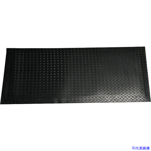 ■セーフラン 高耐久疲労軽減マット 60×150cm 黒 J2291(2397445)[送料別途お見積り][法人限定][外直送]