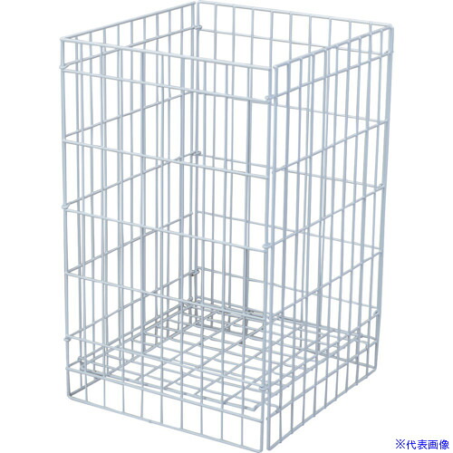 ■緑十字 折りたたみ式クズかご 白 DB-PP90L 容量90L 410×420×650mm 146129(2443737)[送料別途お見積り][法人限定][掲外取寄]