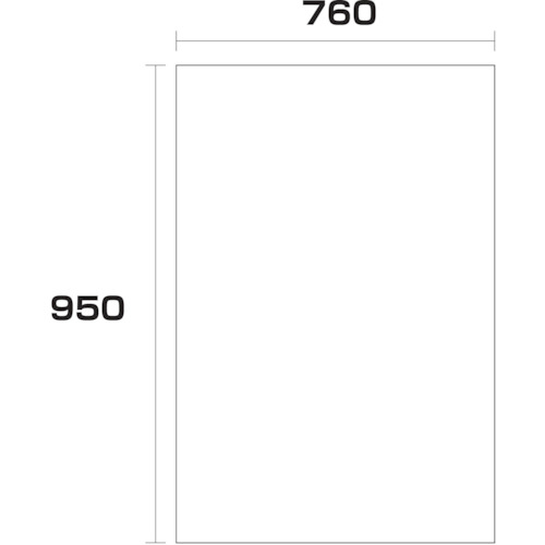 ■グリーンクロス 大洋社 ポリエチレン袋 厚み0.1 100枚 760幅x長さ950mm 6300005045(2448761)[送料別途お見積り][法人限定][外直送]