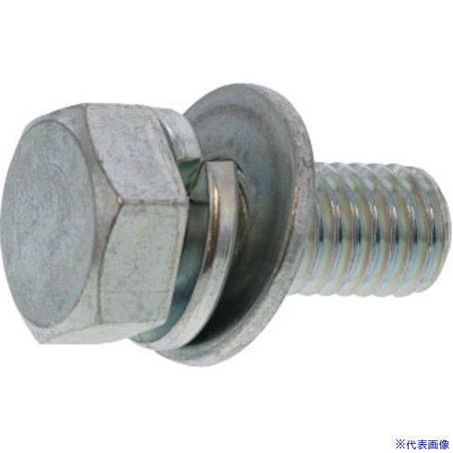 ■SUNCO 三価ホワイト ピタック トリーマI＝3 (研磨ワッシャー 10×25 (60本入) 1100P0130100025003(2474489)[送料別途お見積り][法人限定][掲外取寄]