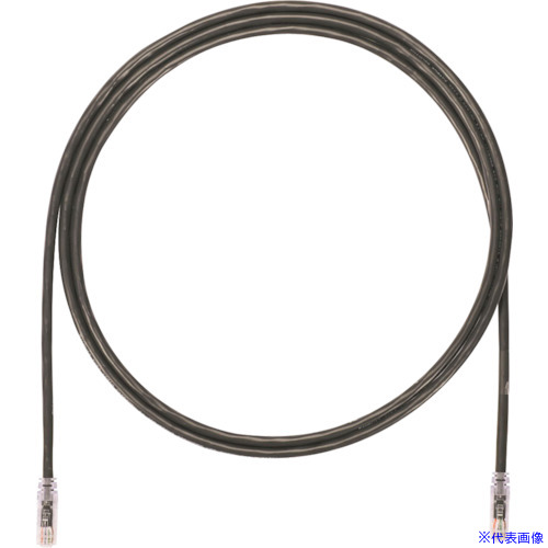 ■PANDUIT カテゴリ6A UTPパッチコード 24AWG単線 ケーブル径:Φ6.4mm 2.5m 黒 UTP6AX2.5MBL UTP6AX2.5MBL(2493894)×10[送料別途お見積り][法人限定][掲外取寄]
