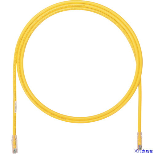 ■PANDUIT カテゴリ6A UTPパッチコード 24AWG単線 ケーブル径:Φ6.4mm 4m 黄 UTP6AX4MYL UTP6AX4MYL(2493898)&times;10[送料別途お見積り][法人限定][掲外取寄]｜セミプロＤＩＹ店ファースト