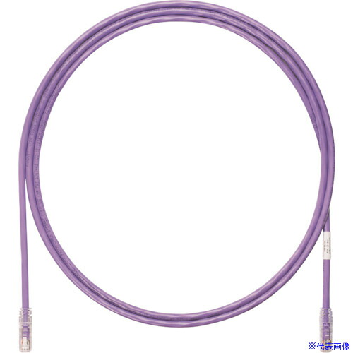 ■PANDUIT カテゴリ6A UTPパッチコード 24AWG単線 ケーブル径:Φ6.4mm 2.5m 紫 UTP6AX2.5MVL UTP6AX2.5MVL(2494050)×10[送料別途お見積り][法人限定][掲外取寄]