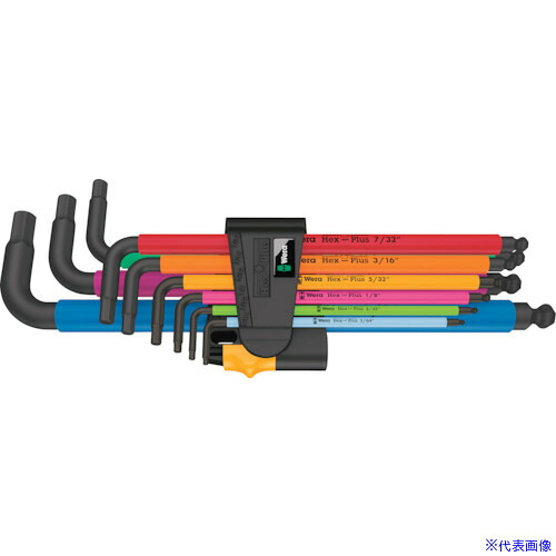 ■Wera(ヴェラ) 六角棒レンチセット2 9本組(インチサイズ) 022640(2494351)