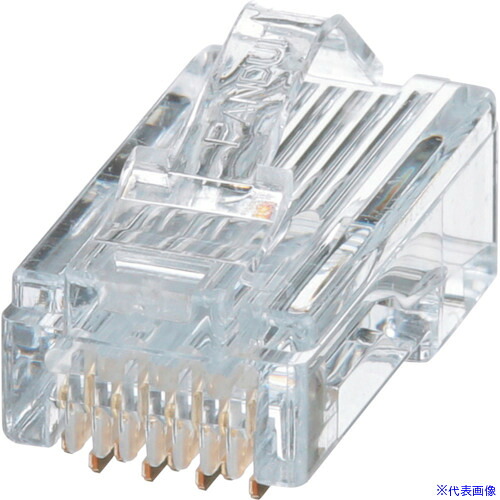■PANDUIT カテゴリ5Eモジュラープラグ 10個入り MP588－X MP588X(2514689)×10[送料別途お見積り][法人限定][掲外取寄]
