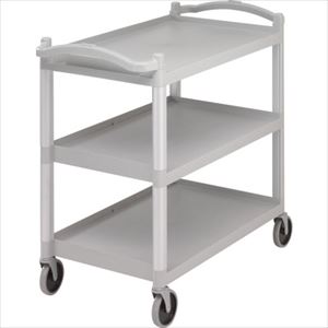 ■CAMBRO 大型サービスカートKDスペックルグレー BC340KD480(2534342)[送料別途見積り][法人・事業所限定][外直送]