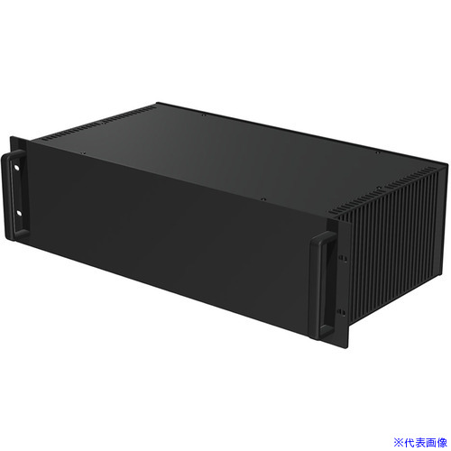 ■タカチ 取手付ヒートシンク式ラックケース HYRH1334323BB(2548588)[法人限定][外直送元] 17,147円