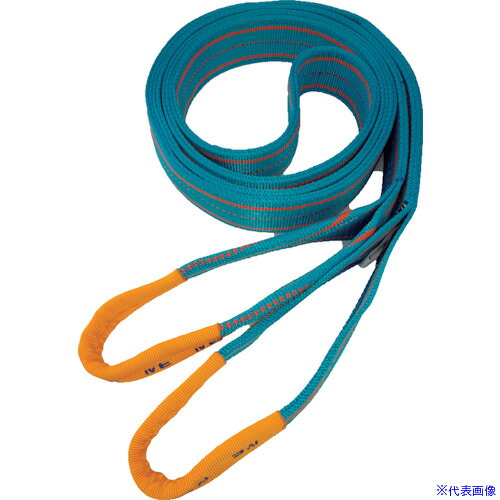 ■TESAC ブルースリング(JIS4等級・両端アイ形)荷重3.2t 全長5.0m 4E75X5(2560545)