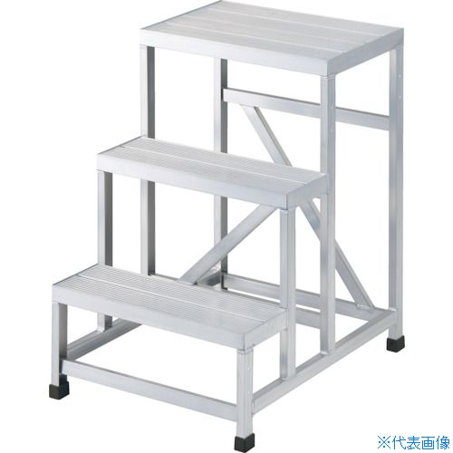 ■TRUSCO アルミ製溶接一体構造型作業台 三段(完成品) W600×D800×H750 WTDB36875(2562610)|セミプロDIY店ファースト