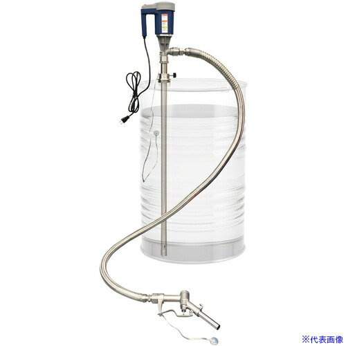 ■アクアシステム ケミカルドラムポンプSUS製(AC－100V)溶剤・薬品用 CHD120SUSN(2570234)[法人限定][直送元]