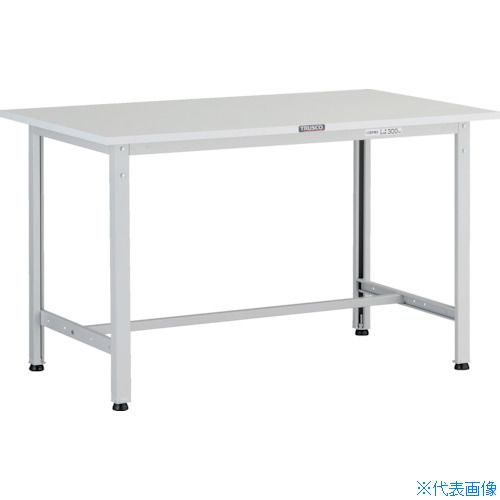 ■TRUSCO 軽荷重作業台VAE型抗ウィルスポリ天板 1200X750XH740 ホワイト色 VAE1200W(2581261)[法人限定][直送元]