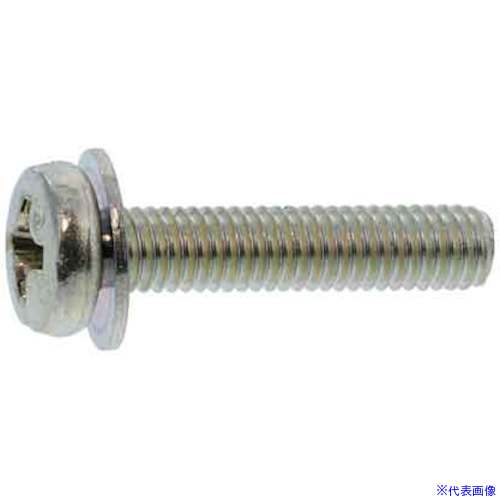 ■SUNCO 組込みねじ (+)バインドI＝1(鉄(または標準)・三価ホワイト) M2×5(4000本入) 100004110020005003(2584805)[送料別途お見積り][法人限定][掲外取寄]
