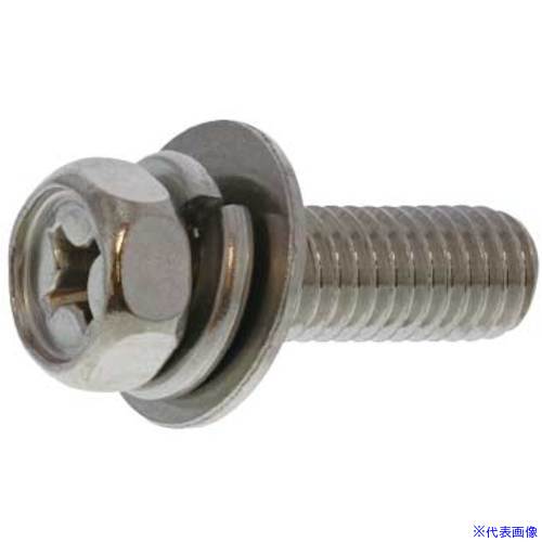 ■SUNCO 組込みねじ (+)小形アプセットP＝3(鉄(または標準)・クロメート) M8×35(200本入) 100001K30080035002(2587876)[送料別途お見積り][法人限定][掲外取寄] 6,907円
