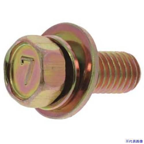 ■SUNCO 組込みねじ 7マーク小形アプセット SP＝3(鉄(または標準)・クロメート) M8×30(150本入) 100075S30080030002(2591155)[送料別途お見積り][法人限定][掲外取寄]