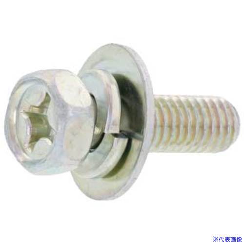 ■SUNCO 組込みねじ (+)アプセットPD＝3(鉄(または標準)・三価ブラック) M6×20(500本入) 100001090060020004(2595744)[送料別途お見積り][法人限定][掲外取寄]