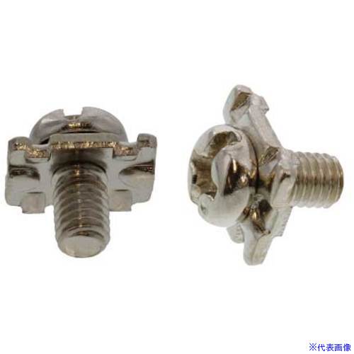 ■SUNCO ニッケル 端子ねじ(+-)ナベC形 長方形5.9&times;8.1&times;1 3&times;6 (0) (3000本入) 100002620030006005(2603686)[送料別途お見積り][法人限定][掲外取寄]｜セミプロＤＩＹ店ファースト