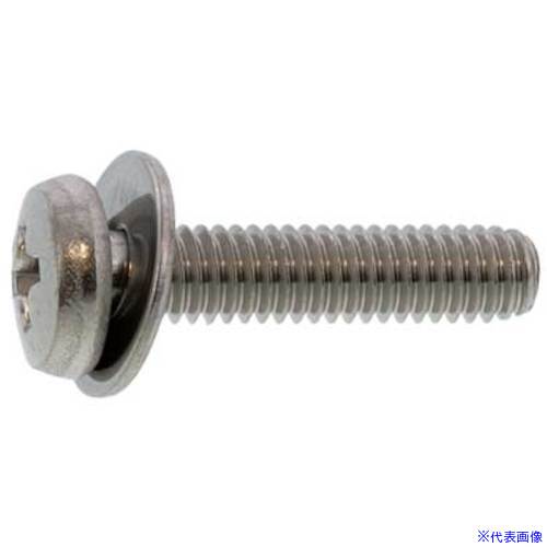 ■SUNCO 組込みねじ (+)バインドP＝1(鉄(または標準)・黒ニッケル) M3×6(1500本入) 100004010030006021(2605240)[送料別途お見積り][法人限定][掲外取寄]