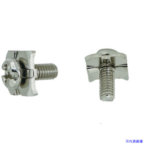 ■SUNCO ニッケル 端子ねじ(+-)ナベH形 角座6.7×1.0対辺押 3.5×7 (3) (2500本入) 100002600035007305(2606743)[送料別途お見積り][法人限定][掲外取寄]