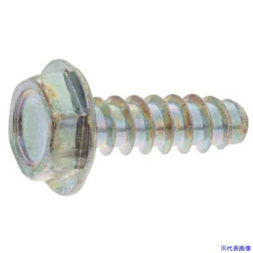 ■SUNCO 三価ホワイト B0フランジ付き六角 3×8 (1500本入) 210004AW0030008003(2611028)[送料別途お見積り][法人限定][掲外取寄]