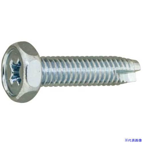 ■SUNCO 三価ホワイト (+)C1アプセット 6×25 (400本入) 2200000A0060025003(2618624)[送料別途お見積り][法人限定][掲外取寄]