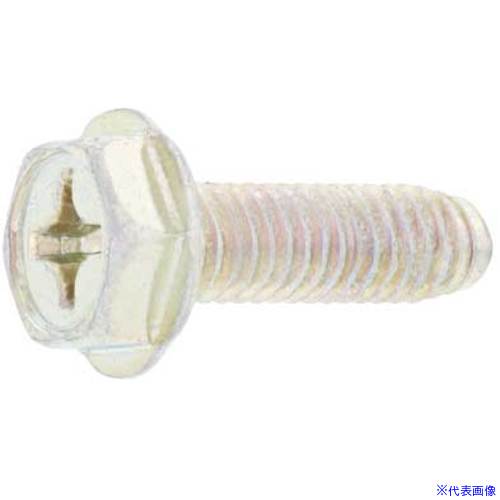 ■SUNCO 三価ブラック Sタイプ+六角フランジ B7D9 4×10 (1000本入) 3000000B0040010004(2622302)[送料別途お見積り][法人限定][掲外取寄]
