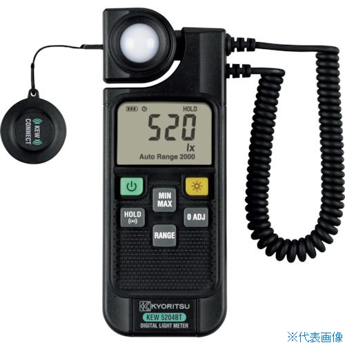 ■KYORITSU デジタル照度計(Bluetooth通信機能搭載) KEW5204BT(2636343)