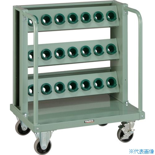 ■TRUSCO ツーリングワゴン BT・NT40兼用 3段 21個収納 ロック付 VTLW37(2660831)[法人限定][直送元]