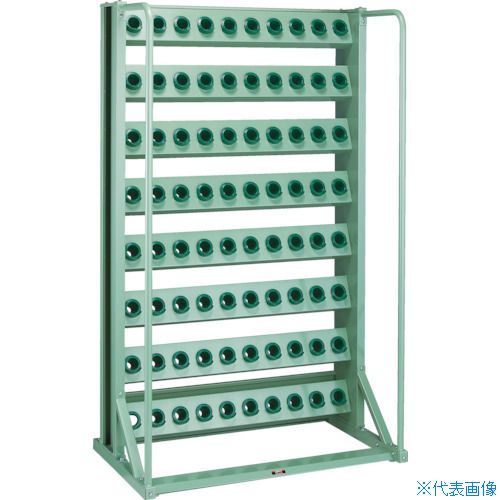 ■TRUSCO ツーリングラック BT・NT40兼用 80個収納 ロック付 VTL810(2661381)[法人限定][直送元]
