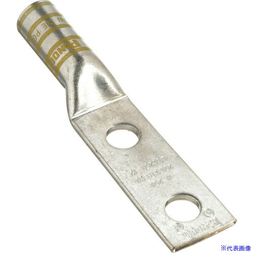 ■PANDUIT 銅製圧縮端子 2穴 電線サイズ 250 kcmil 取付穴サイズ 104mm 取付穴間隔 254mm LCC250－38D－X LCC25038DX(2673323)[送料別途お見積り][法人限定][掲外取寄]