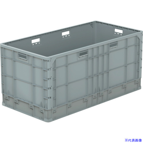 ■サンコー 大型軽量コンテナ 213541 クミコンJ5115L ライトグレー 21351401GL802(2682770)