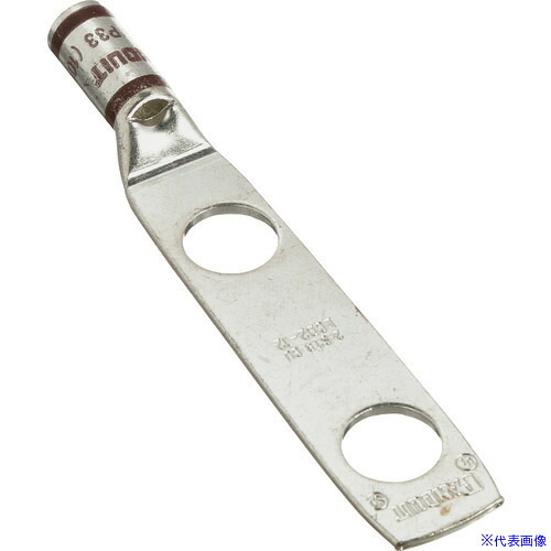 ■PANDUIT 銅製圧縮端子 2穴 電線サイズ AWG2 取付穴サイズ 9.5mm 取付穴間隔 25.4mm LCD2&minus;38D&minus;Q LCD238DQ(2688494)[送料別途お見積り][法人限定][掲外取寄]｜セミプロＤＩＹ店ファースト