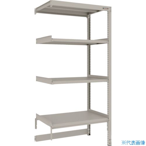 ■TRUSCO スチールラック M2型軽中量棚 台車天板収納型 860X600XH1800 4段 連結 M2DB6364B(2719376)