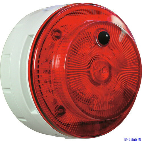■NIKKEI LED回転警報機 ニコUFOmyubo 電池式 人感センサー 赤 車両注意 VK10MB04JRST(2723085)