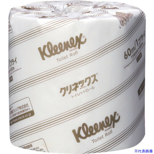 ■クレシア トイレットペーパー クリネックストイレットロール 40mダブル(20110/20111) 20111(2815338)