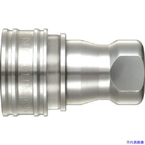 ■日東 SPカプラ タイプAソケット ステンレス製 ニトリルゴムNBR(SG) 相手側取付サイズR1/2(07896) 4SASUSNBR(2921529)|セミプロDIY店ファースト