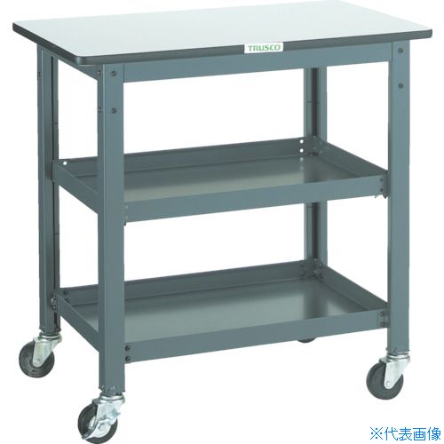 ■TRUSCO WHT型作業台補助テーブルワゴン 750X450XH740 WHT4575(3012794)[法人限定][直送元]｜セミプロＤＩＹ店ファースト